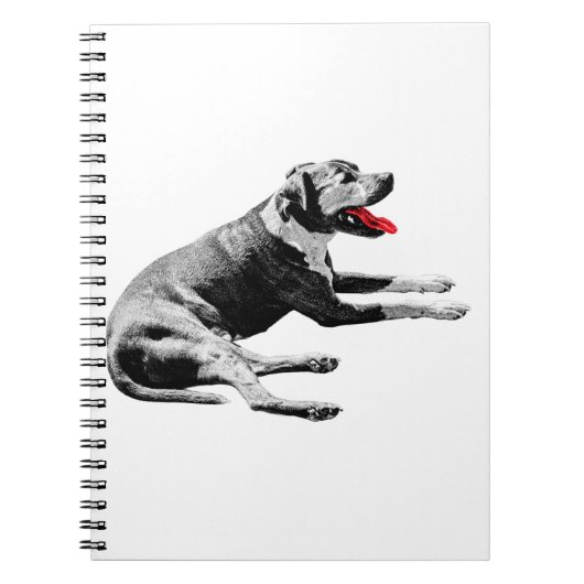 Hinweise mit einem Rot-Zunge-Hunger Notizblock (Vorderseite)