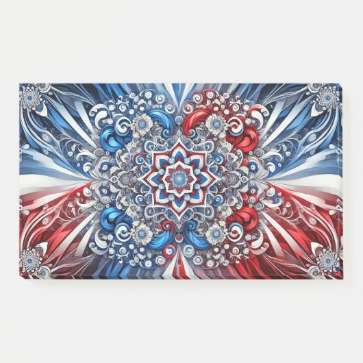 Hinweise mit französischen Farben Post-it Klebezettel (Vorderseite)