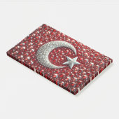 Hinweise mit türkischen Farben Post-it Klebezettel (angewinkelt)