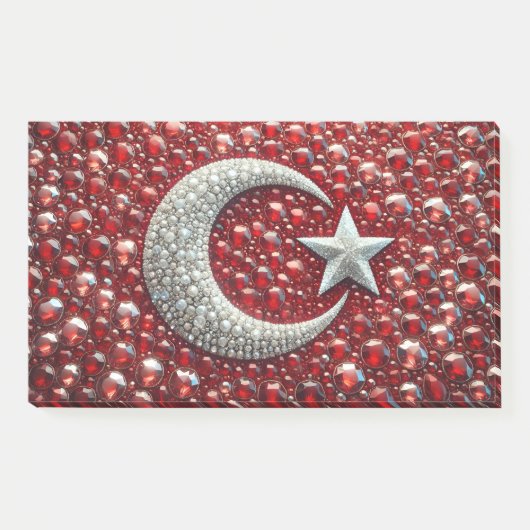 Hinweise mit türkischen Farben Post-it Klebezettel (Vorderseite)