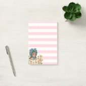 Hinweise nach dem Stich Rosa und Weiße Streifen Vi Post-it Klebezettel (Büro)