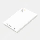 Hinweise Rainbow Unicorful Post-it Klebezettel (angewinkelt)