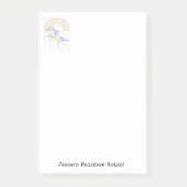 Hinweise Rainbow Unicorful Post-it Klebezettel (Vorderseite)