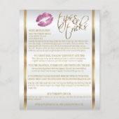 Hinweise - So Pink Glitzer Lip Flyer (Hinten)