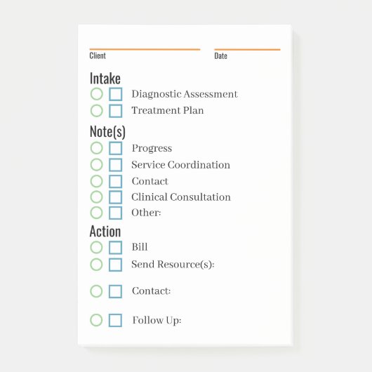 Hinweise und Erinnerungen Post-it Klebezettel (Vorderseite)