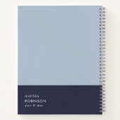 Hinweise und Ideen Minimal Colorblock Blue Dual To Notizblock (Rückseite)