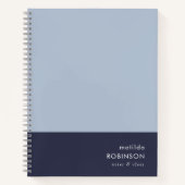 Hinweise und Ideen Minimal Colorblock Blue Dual To Notizblock (Vorderseite)
