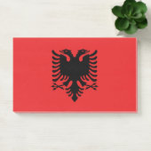Hinweise unter der Flagge Albaniens Post-it Klebezettel (Büro)