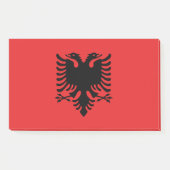Hinweise unter der Flagge Albaniens Post-it Klebezettel (Vorderseite)