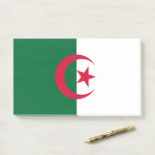 Hinweise unter der Flagge Algeriens Post-it Klebezettel (Auf Schreibtisch)