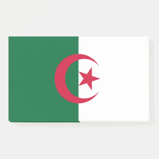 Hinweise unter der Flagge Algeriens Post-it Klebezettel (Vorderseite)