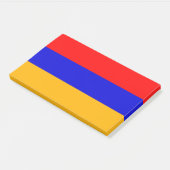 Hinweise unter der Flagge Armeniens Post-it Klebezettel (angewinkelt)