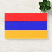 Hinweise unter der Flagge Armeniens Post-it Klebezettel (Büro)