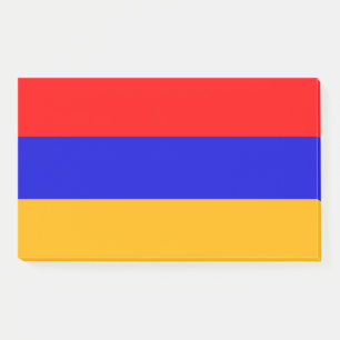Hinweise unter der Flagge Armeniens Post-it Klebezettel