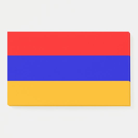 Hinweise unter der Flagge Armeniens Post-it Klebezettel (Vorderseite)