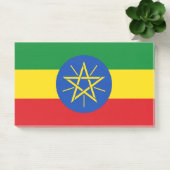 Hinweise unter der Flagge Äthiopiens Post-it Klebezettel (Büro)