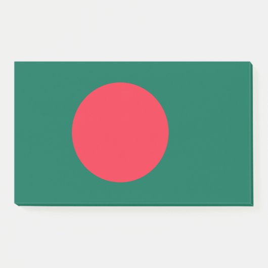 Hinweise unter der Flagge Bangladeschs Post-it Klebezettel (Vorderseite)