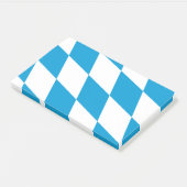 Hinweise unter der Flagge Bayerns, Deutschland Post-it Klebezettel (angewinkelt)