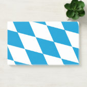 Hinweise unter der Flagge Bayerns, Deutschland Post-it Klebezettel (Büro)