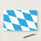 Hinweise unter der Flagge Bayerns, Deutschland Post-it Klebezettel (Auf Schreibtisch)