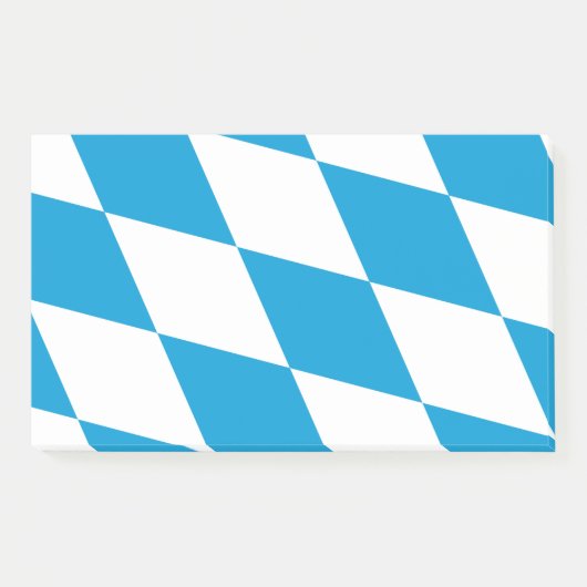 Hinweise unter der Flagge Bayerns, Deutschland Post-it Klebezettel (Vorderseite)
