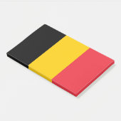 Hinweise unter der Flagge Belgiens Post-it Klebezettel (angewinkelt)