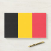 Hinweise unter der Flagge Belgiens Post-it Klebezettel (Auf Schreibtisch)