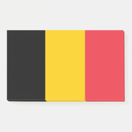 Hinweise unter der Flagge Belgiens Post-it Klebezettel