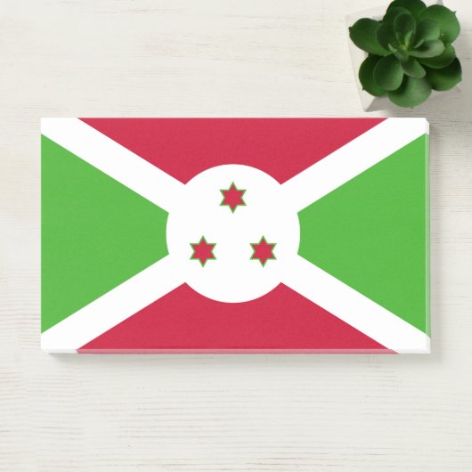 Hinweise unter der Flagge Burundis Post-it Klebezettel (Büro)