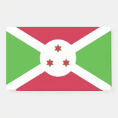 Hinweise unter der Flagge Burundis Post-it Klebezettel (Vorderseite)