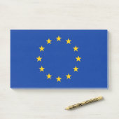 Hinweise unter der Flagge der Europäischen Gewerks Post-it Klebezettel (Auf Schreibtisch)