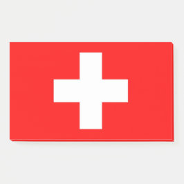 Hinweise unter der Flagge der Schweiz Post-it Klebezettel