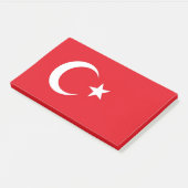 Hinweise unter der Flagge der Türkei Post-it Klebezettel (angewinkelt)