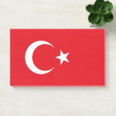 Hinweise unter der Flagge der Türkei Post-it Klebezettel (Büro)