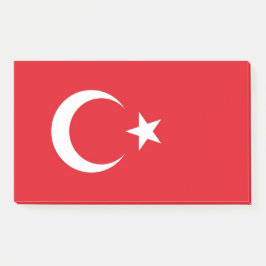 Hinweise unter der Flagge der Türkei Post-it Klebezettel