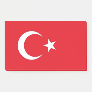 Hinweise unter der Flagge der Türkei Post-it Klebezettel