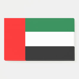 Hinweise unter der Flagge der VAE Post-it Klebezettel