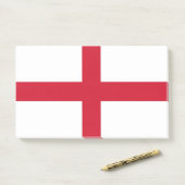 Hinweise unter der Flagge Englands, Vereinigtes Kö Post-it Klebezettel (Auf Schreibtisch)