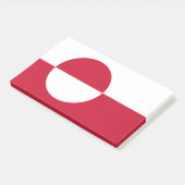 Hinweise unter der Flagge Grönlands Post-it Klebezettel (angewinkelt)