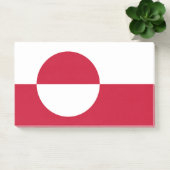 Hinweise unter der Flagge Grönlands Post-it Klebezettel (Büro)