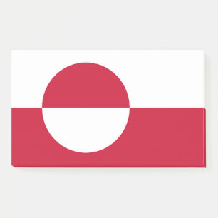 Hinweise unter der Flagge Grönlands Post-it Klebezettel