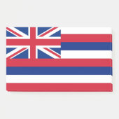 Hinweise unter der Flagge Hawaiis, USA Post-it Klebezettel (Vorderseite)
