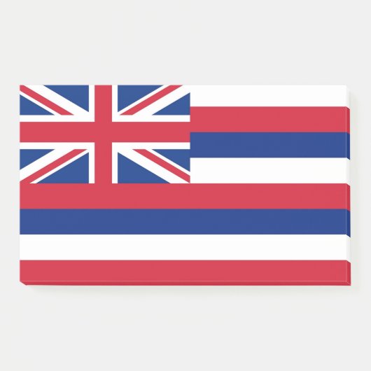 Hinweise unter der Flagge Hawaiis, USA Post-it Klebezettel (Vorderseite)