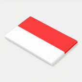 Hinweise unter der Flagge Indonesiens Post-it Klebezettel (angewinkelt)