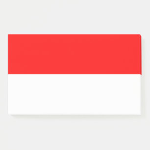 Hinweise unter der Flagge Indonesiens Post-it Klebezettel