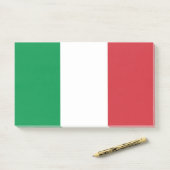 Hinweise unter der Flagge Italiens Post-it Klebezettel (Auf Schreibtisch)