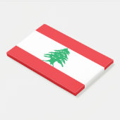 Hinweise unter der Flagge Libanons Post-it Klebezettel (angewinkelt)