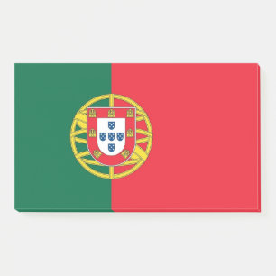 Hinweise unter der Flagge Portugals Post-it Klebezettel