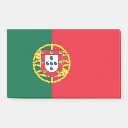 Hinweise unter der Flagge Portugals Post-it Klebezettel (Vorderseite)