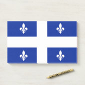 Hinweise unter der Flagge Quebec, Kanada Post-it Klebezettel (Auf Schreibtisch)